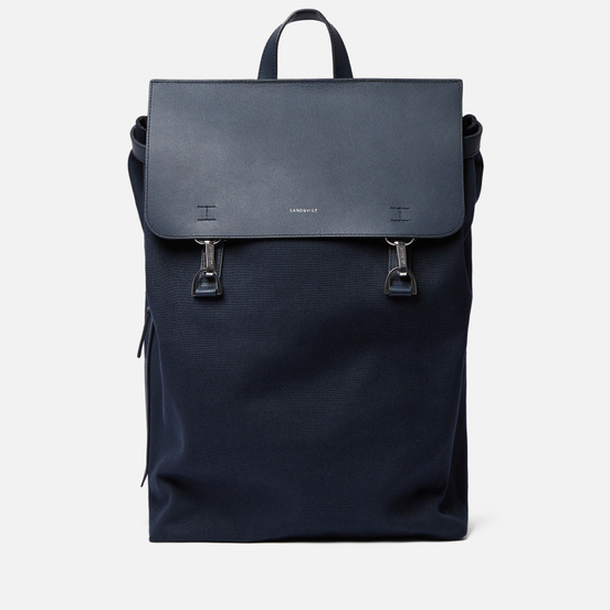 Рюкзак Sandqvist Hege Metal Hook 18L Navy/Navy Leather