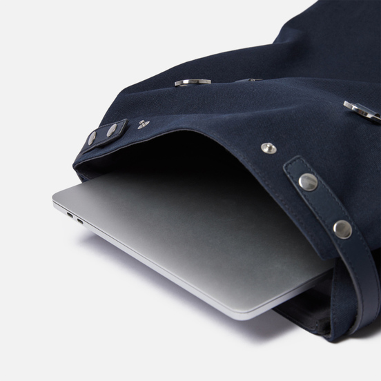 Рюкзак Sandqvist Hege Metal Hook 18L Navy/Navy Leather
