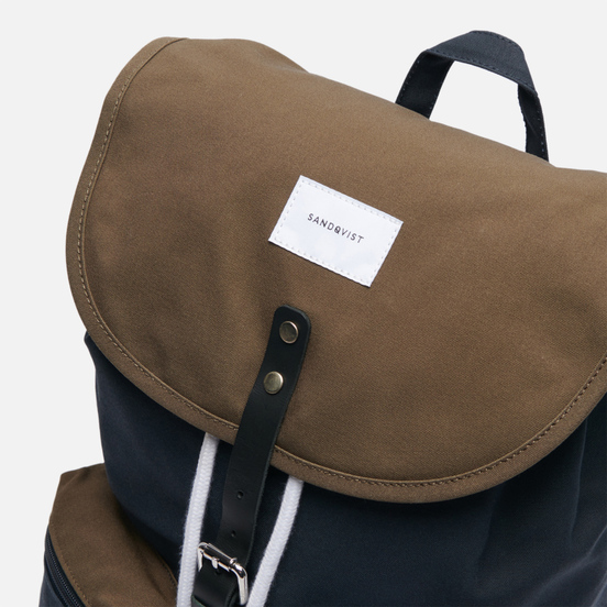 Рюкзак Sandqvist Roald 17L Multi Navy/Olive/Black Leather
