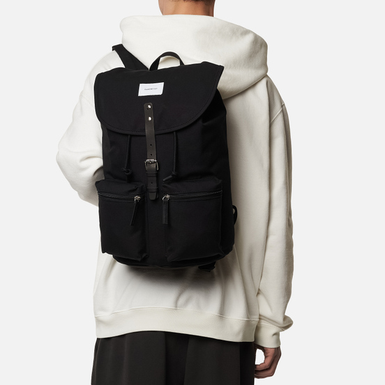 Рюкзак Sandqvist Roald Black/Black Leather