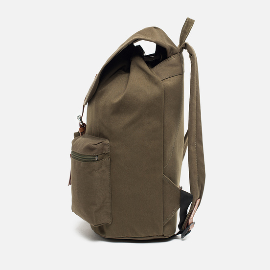 Рюкзак Sandqvist Roald 17L Olive/Cognac Brown Leather
