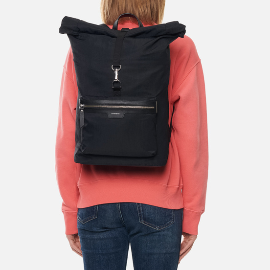 Рюкзак Sandqvist Siv Black/Black Leather