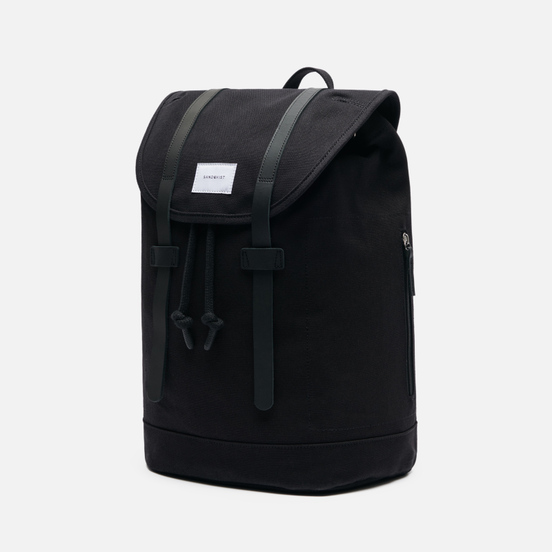 Рюкзак Sandqvist Stig Large 20L Black/Black Leather