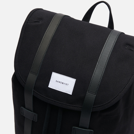 Рюкзак Sandqvist Stig Large 20L Black/Black Leather