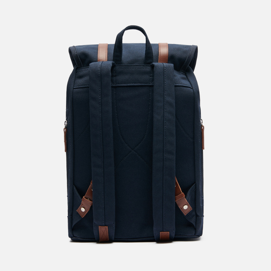 Рюкзак Sandqvist Stig Large 20L Navy/Cognac Brown Leather