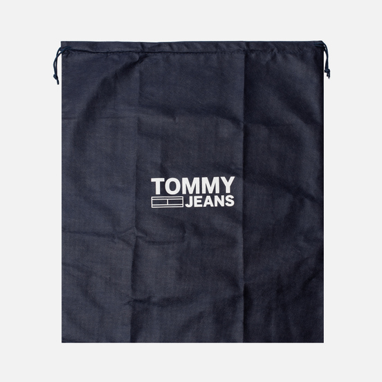 Рюкзак Tommy Jeans Heritage Leather Large Flag Black
