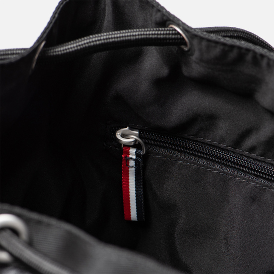 Рюкзак Tommy Jeans Heritage Leather Large Flag Black