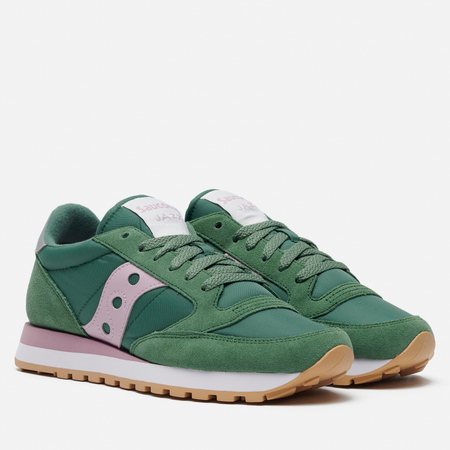 фото Женские кроссовки saucony jazz original, цвет зелёный, размер 36 eu