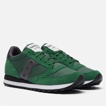 фото Мужские кроссовки saucony jazz original, цвет зелёный, размер 40 eu