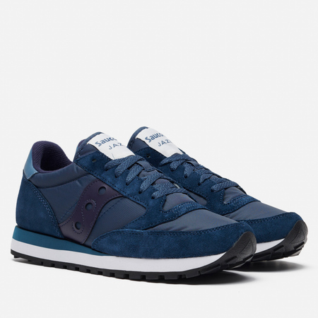 фото Мужские кроссовки saucony jazz original, цвет синий, размер 40 eu