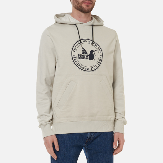 Мужская толстовка Peaceful Hooligan Norton Hoodie Oyster