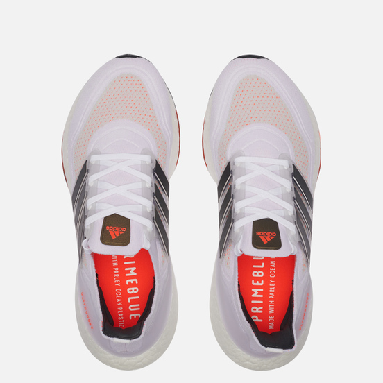 Мужские кроссовки adidas Performance Ultra Boost 21 White/Core Black/Solar Red