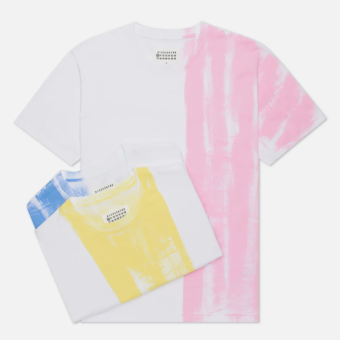 Maison Margiela Комплект мужских футболок 3-Pack Colour Block