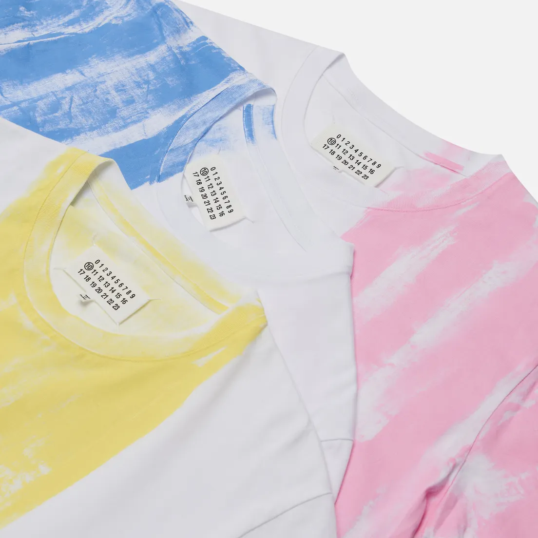 Maison Margiela Комплект мужских футболок 3-Pack Colour Block