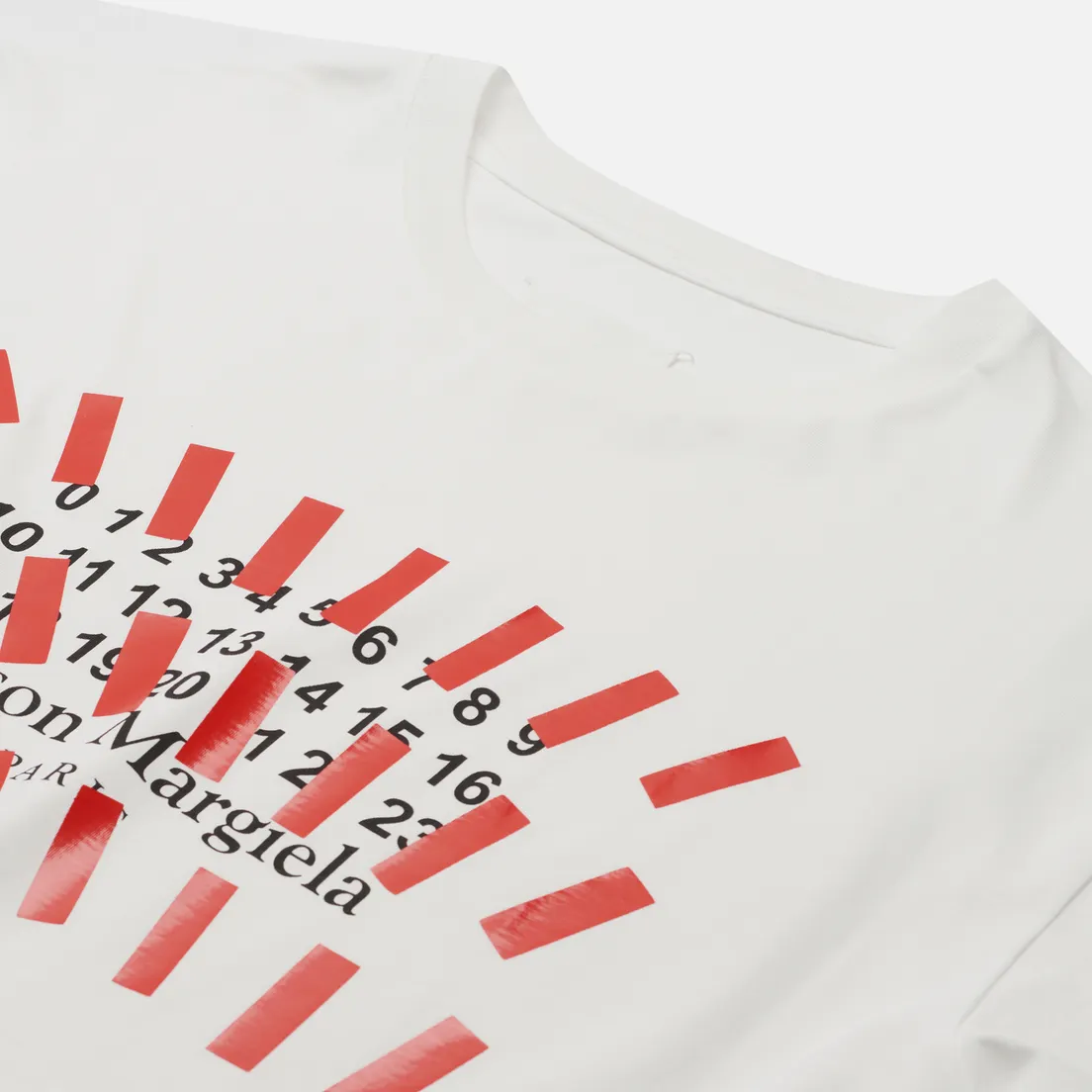 Maison Margiela Мужская футболка Tape Print Oversized