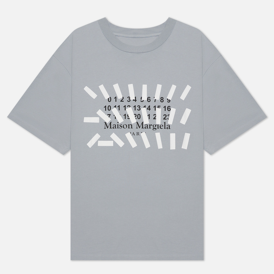 Мужская футболка Maison Margiela Tape Print Oversized Storm