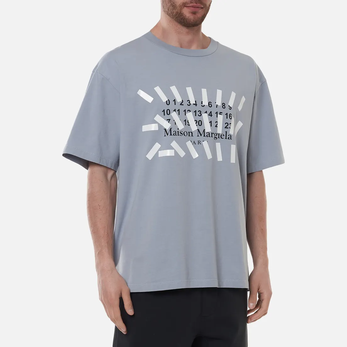 Maison Margiela Мужская футболка Tape Print Oversized