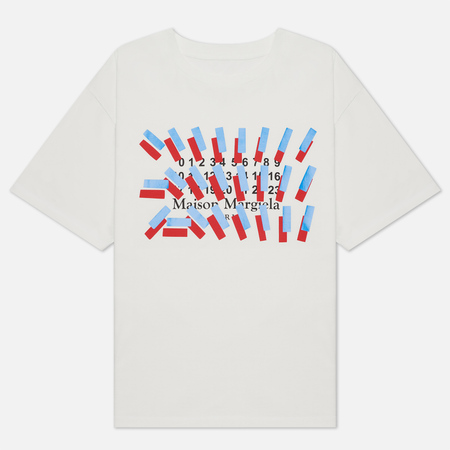 Мужская футболка Maison Margiela Tape Print, цвет белый, размер 48