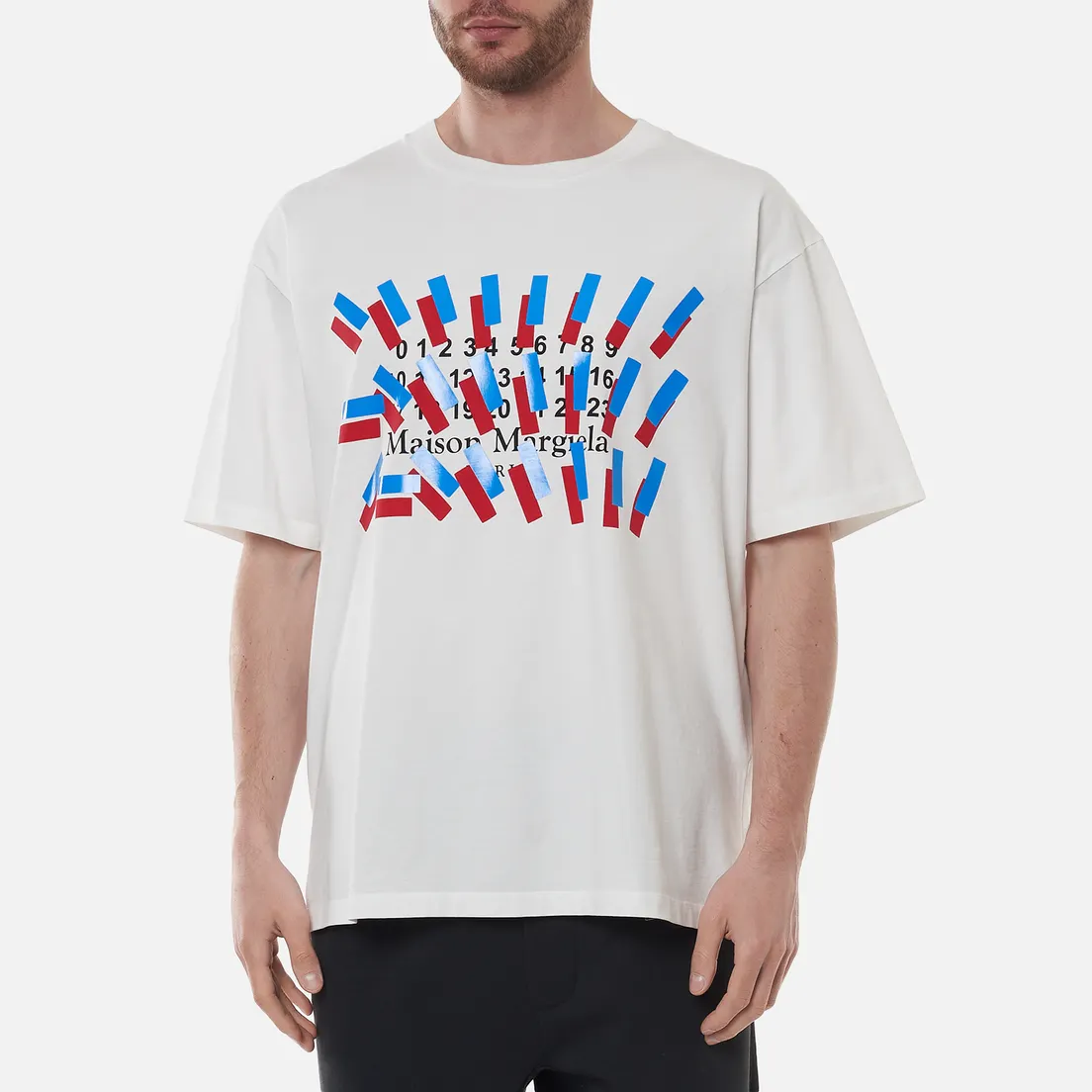 Maison Margiela Мужская футболка Tape Print
