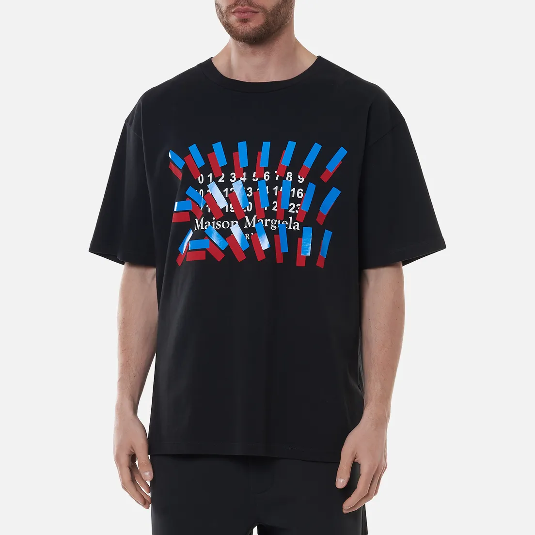 Maison Margiela Мужская футболка Tape Print