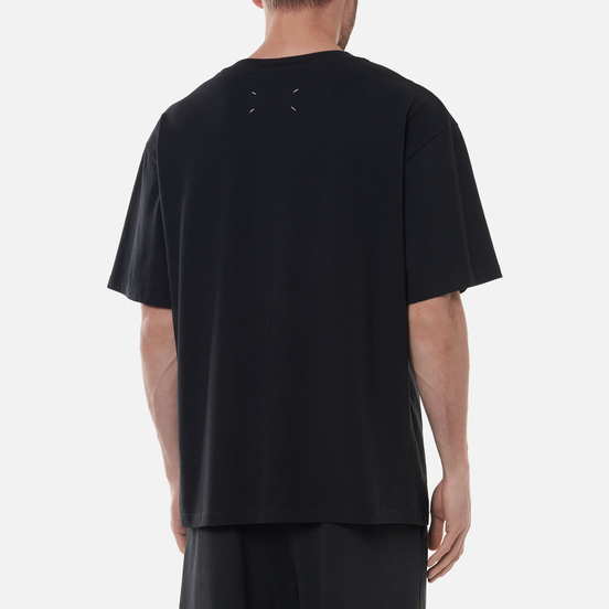 Мужская футболка Maison Margiela Tape Print Washed Black