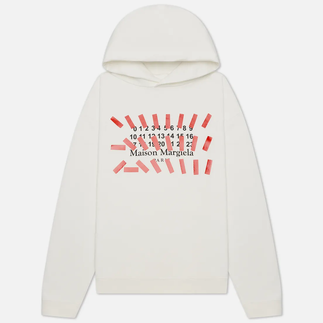 Maison Margiela Мужская толстовка Tape Print Oversized Hoodie