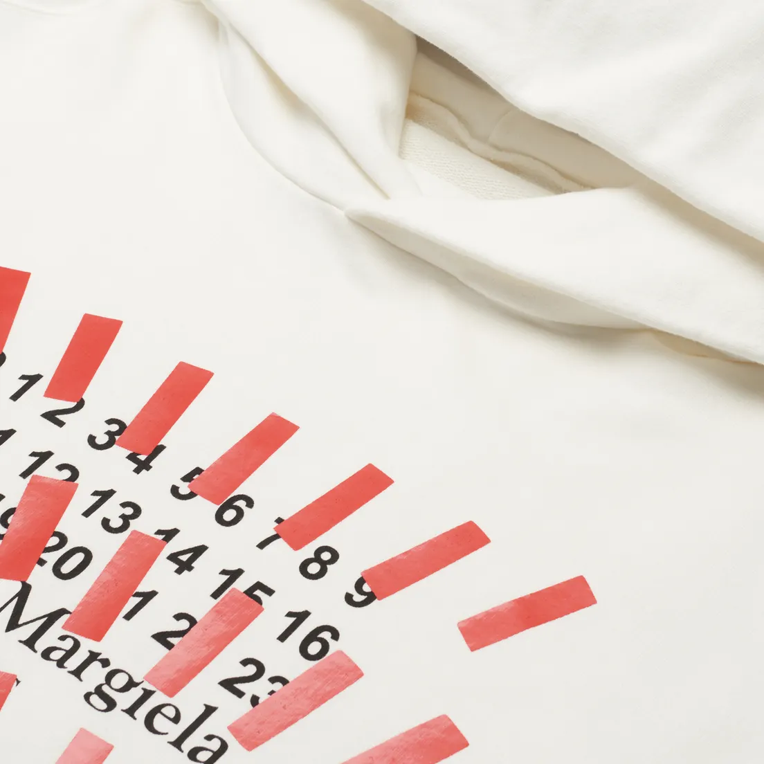 Maison Margiela Мужская толстовка Tape Print Oversized Hoodie
