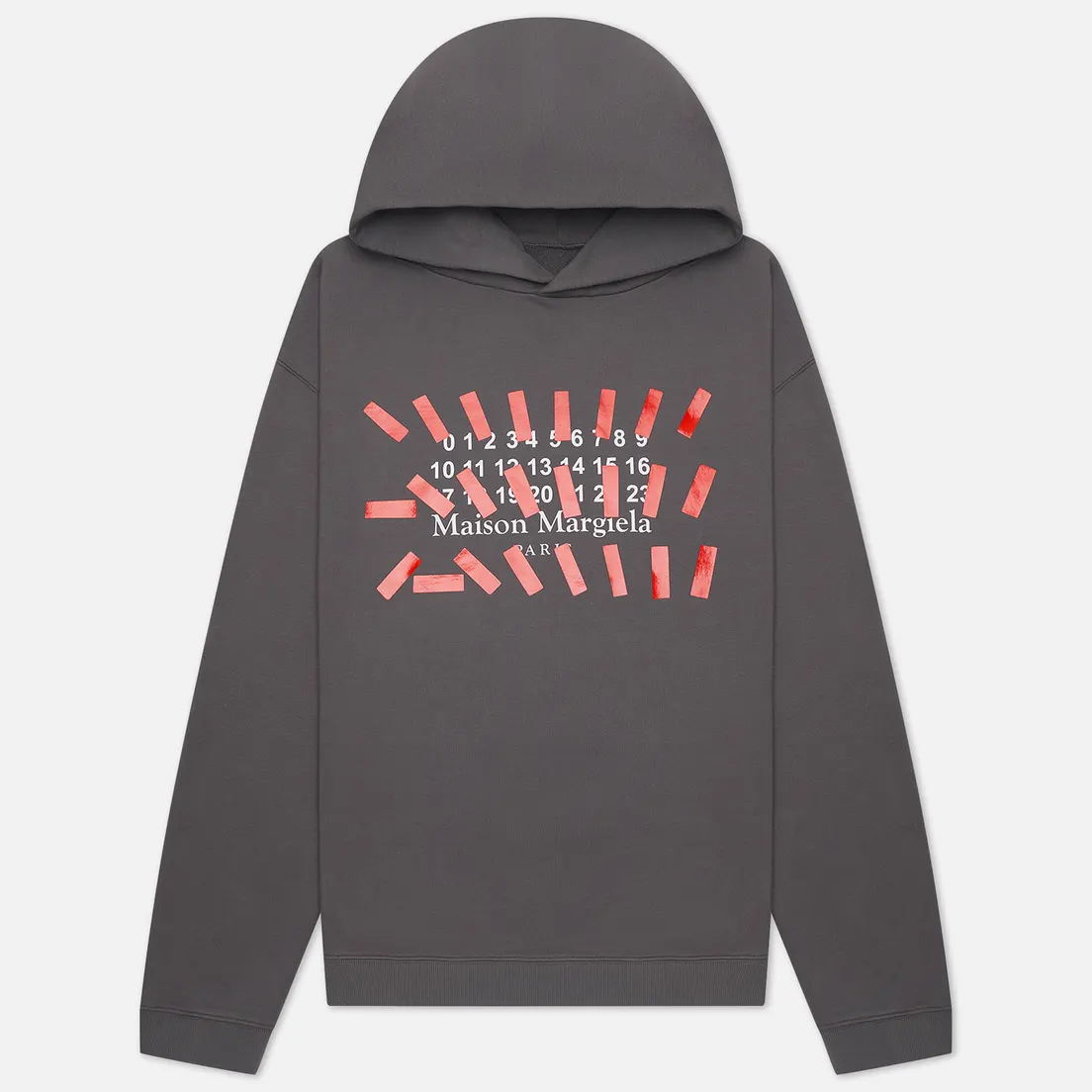 Maison Margiela Мужская толстовка Tape Print Oversized Hoodie