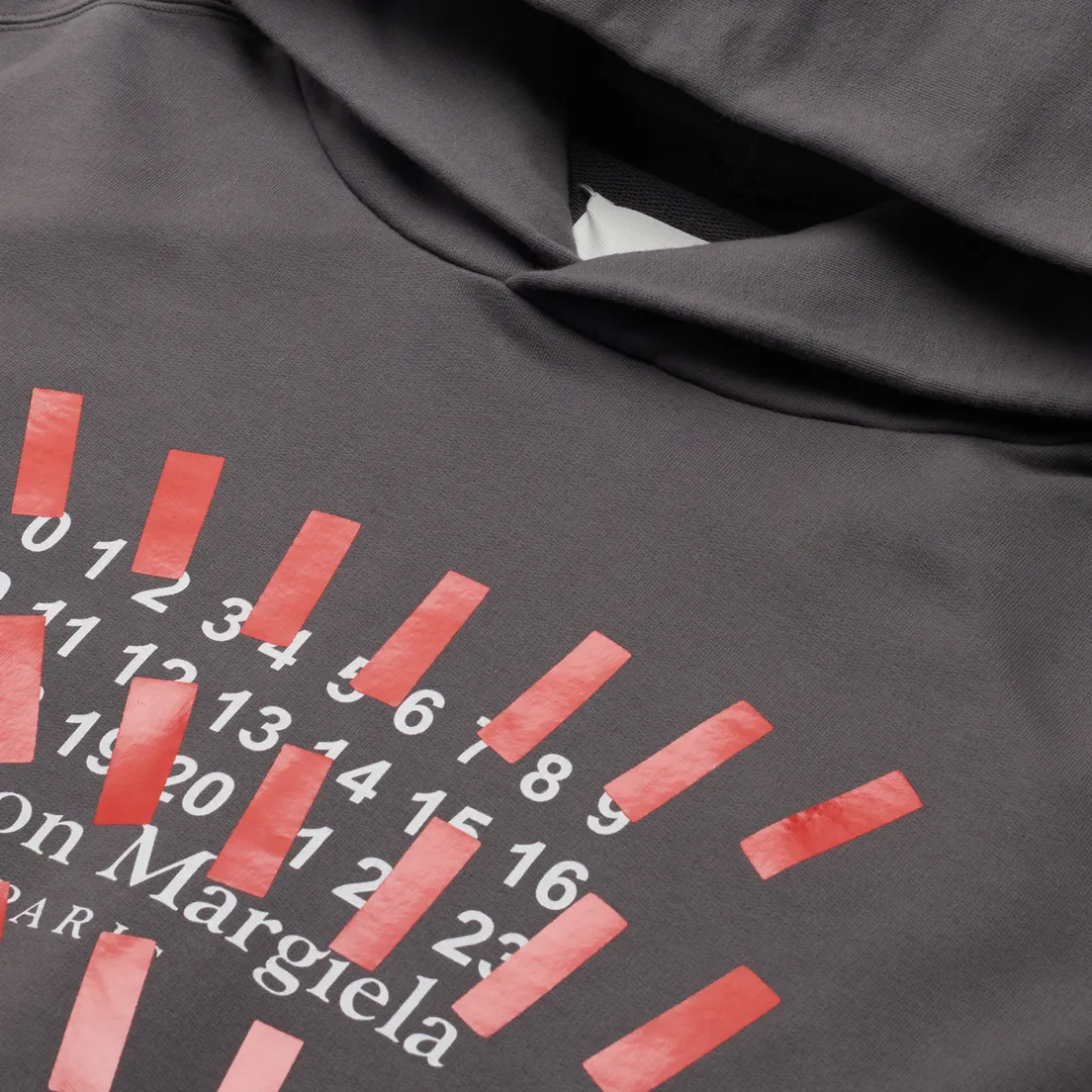 Maison Margiela Мужская толстовка Tape Print Oversized Hoodie