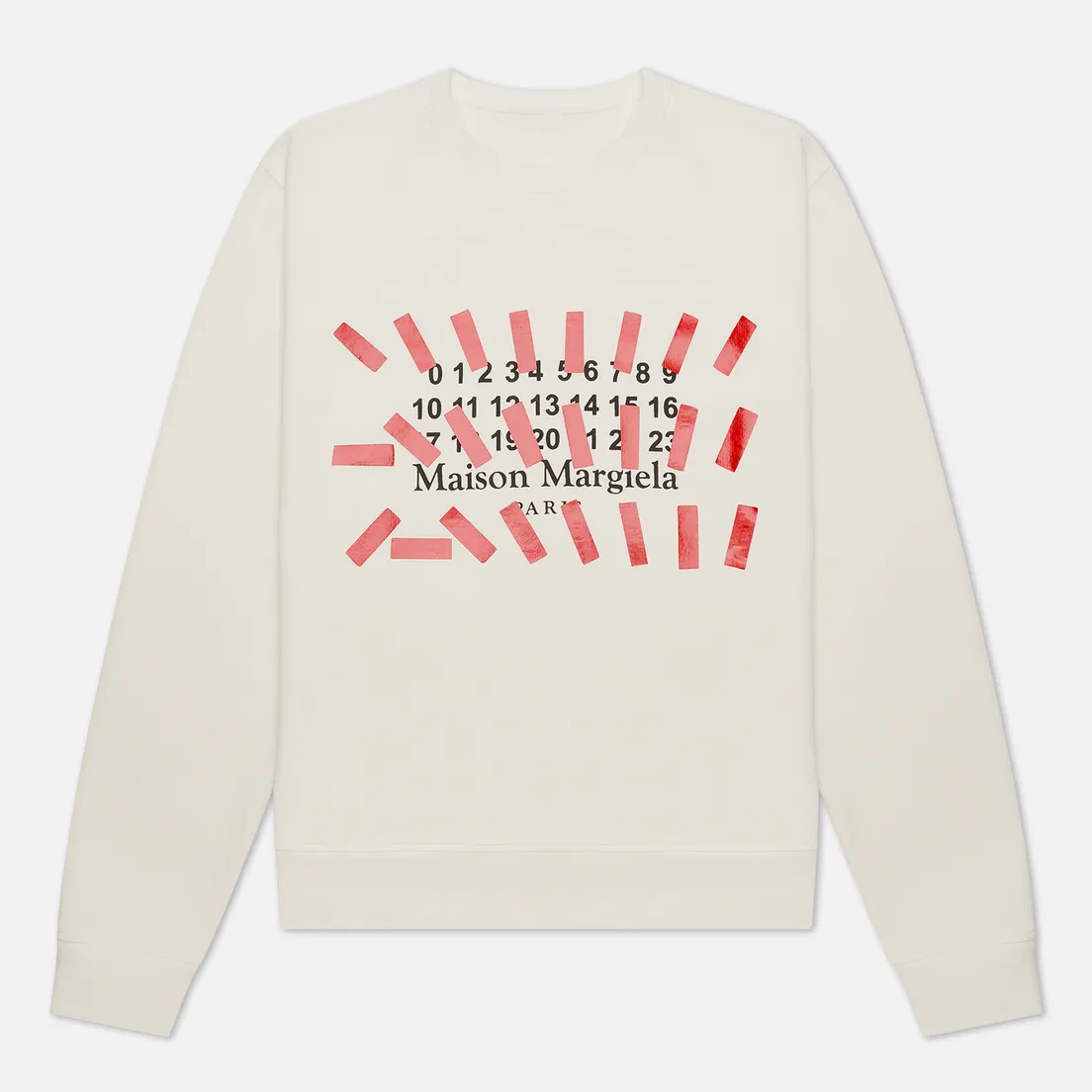Maison Margiela Мужская толстовка Tape Print Crew Neck