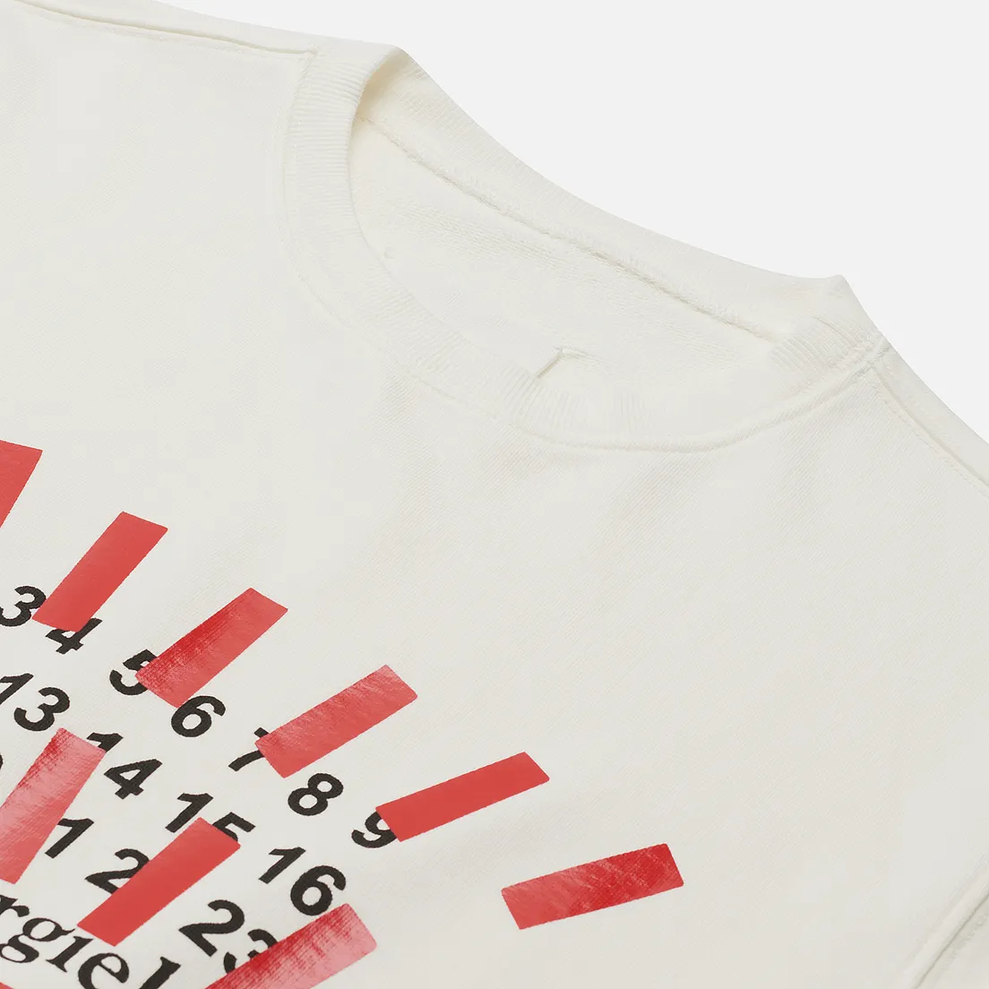 Maison Margiela Мужская толстовка Tape Print Crew Neck