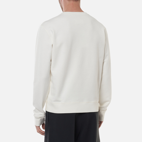Мужская толстовка Maison Margiela Tape Print Crew Neck Off White
