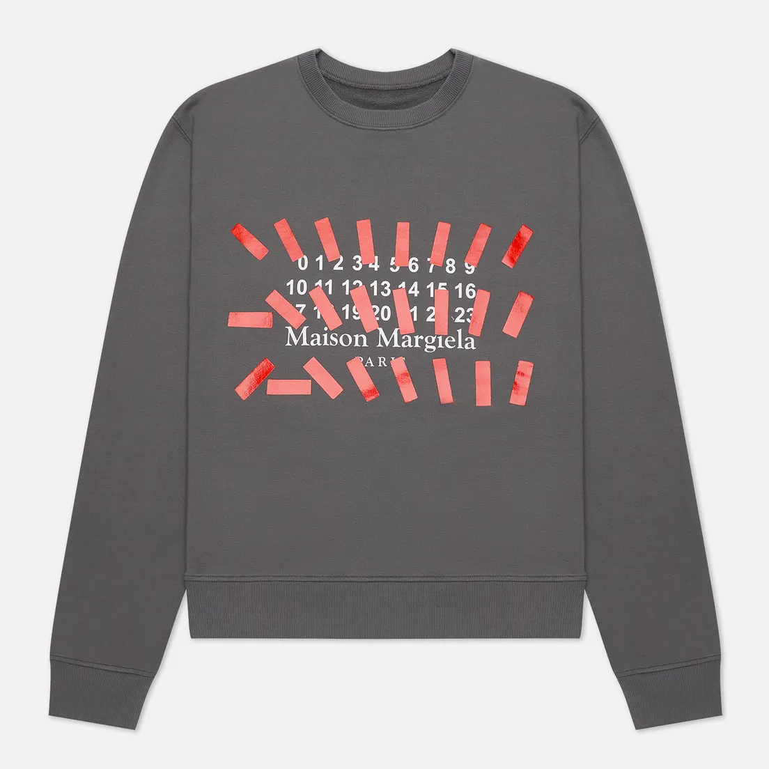 Maison Margiela Мужская толстовка Tape Print Crew Neck
