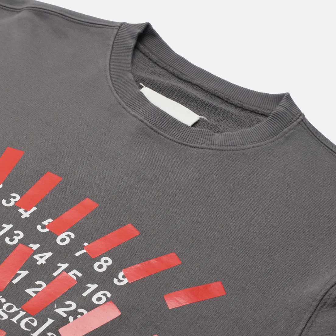 Maison Margiela Мужская толстовка Tape Print Crew Neck