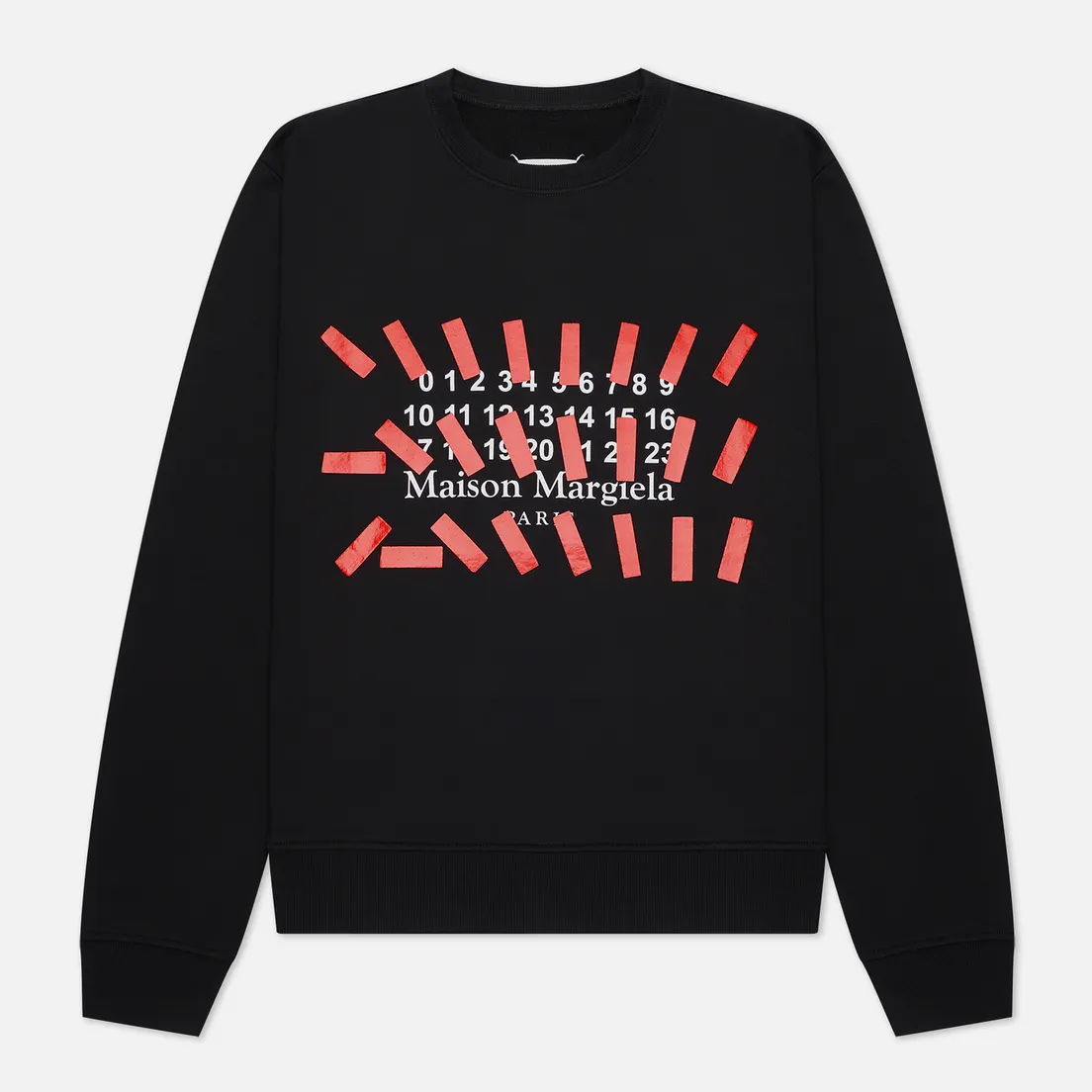 Maison Margiela Мужская толстовка Tape Print Crew Neck