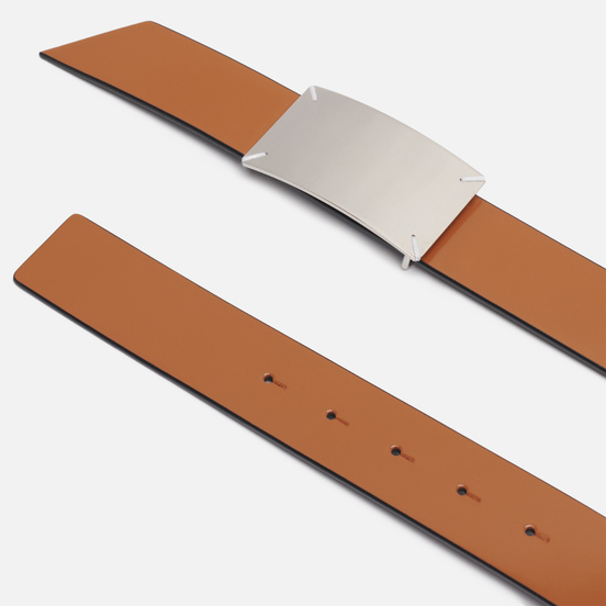 Ремень Maison Margiela Four Stitch Buckle Leather Black/Cuoio