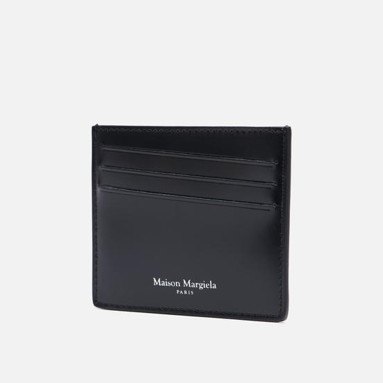 Держатель для карточек Maison Margiela Four Stitch Polished Leather Black