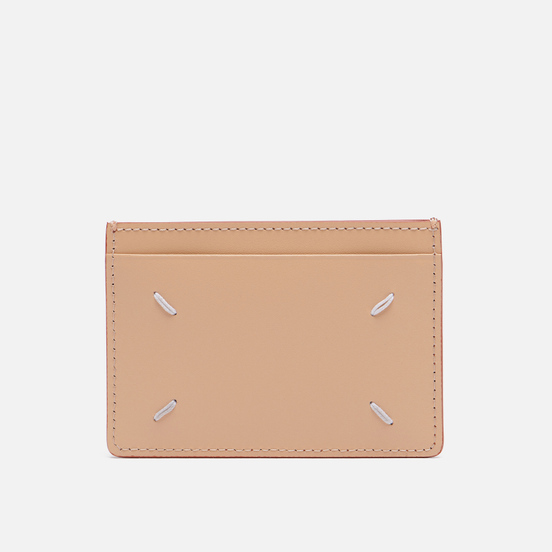 Держатель для карточек Maison Margiela Four Stitch Shiny Leather Brown