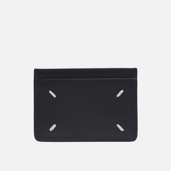 Держатель для карточек Maison Margiela Four Stitch Grain Leather Black/Black