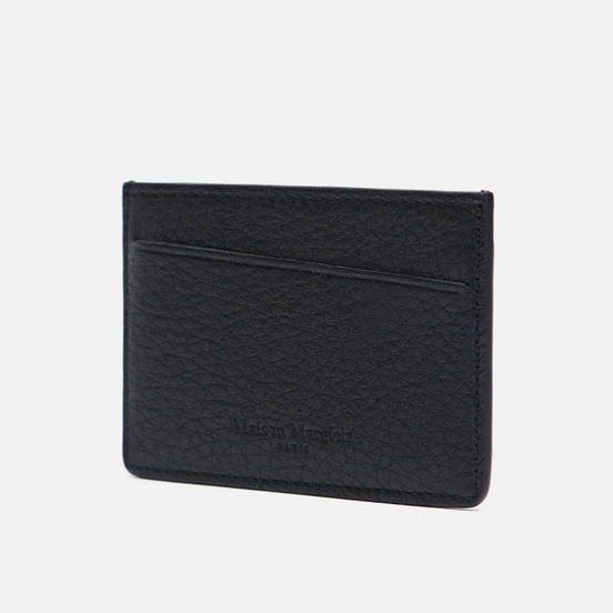 Держатель для карточек Maison Margiela Four Stitch Grain Leather Black/Black