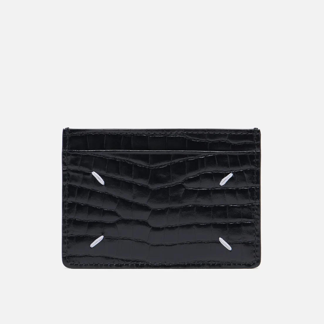 Maison Margiela Держатель для карт Four Stitch Printed Embossed Leather