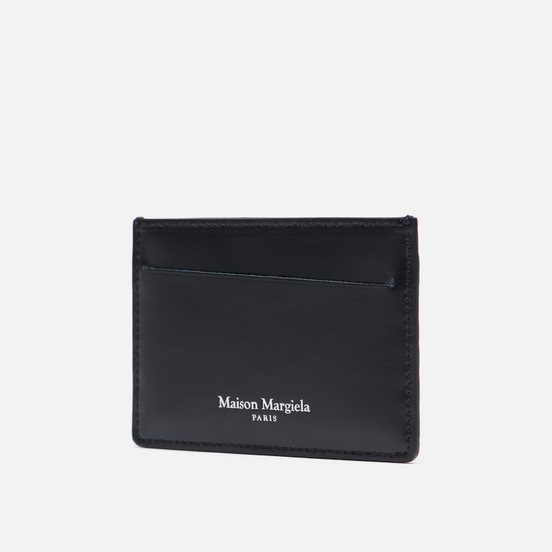 Держатель для карточек Maison Margiela Four Stitch Printed Embossed Leather Black