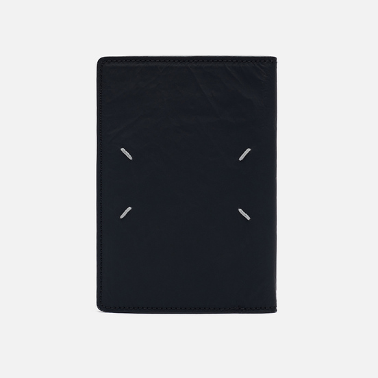 Обложка для паспорта Maison Margiela Wrinkled Leather Black