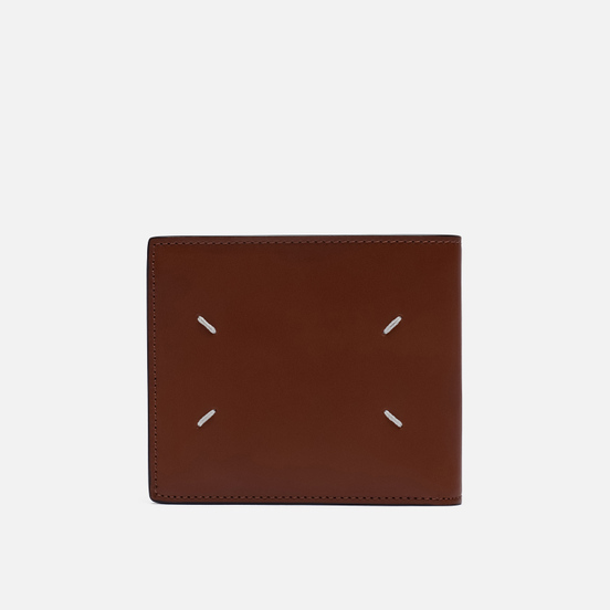 Кошелек Maison Margiela Front Numerical Logo Embossed Cuoio