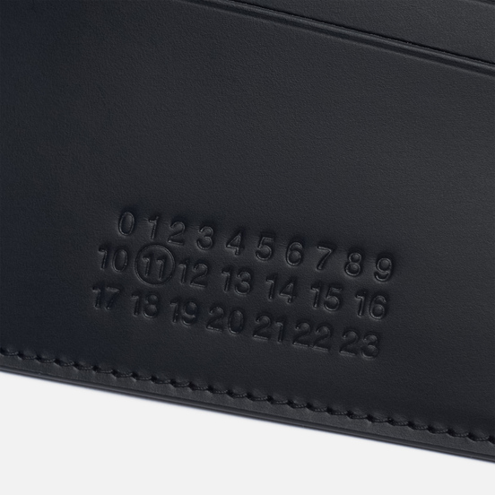 Держатель для карточек Maison Margiela Front Numerical Logo Embossed Black