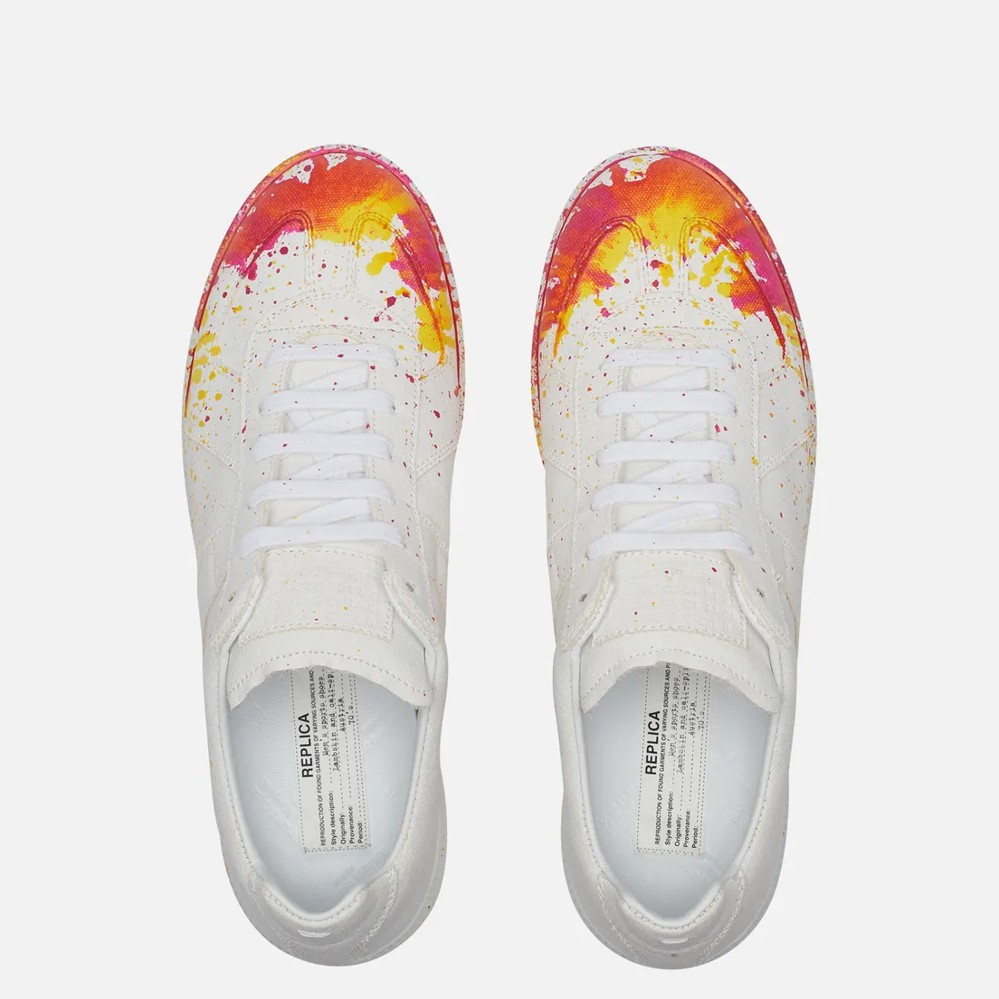 Maison Margiela Мужские кроссовки Replica Canvas Paint Splatter