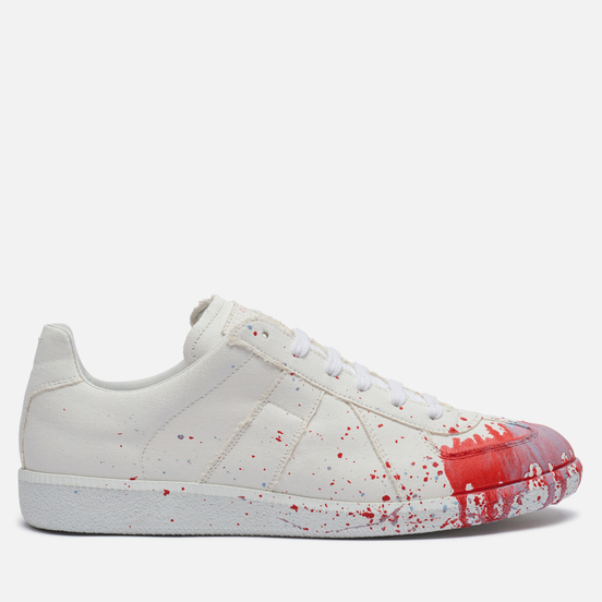 Мужские кроссовки Maison Margiela Replica Canvas Paint Splatter White/Variant 2