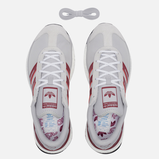 Кроссовки adidas Originals x Human Made Country Grey Two/Collegiate Burgundy/Core Black