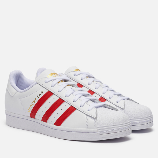 Кроссовки adidas Originals Superstar Moscow Cloud White/Scarlet/Gold Metallic