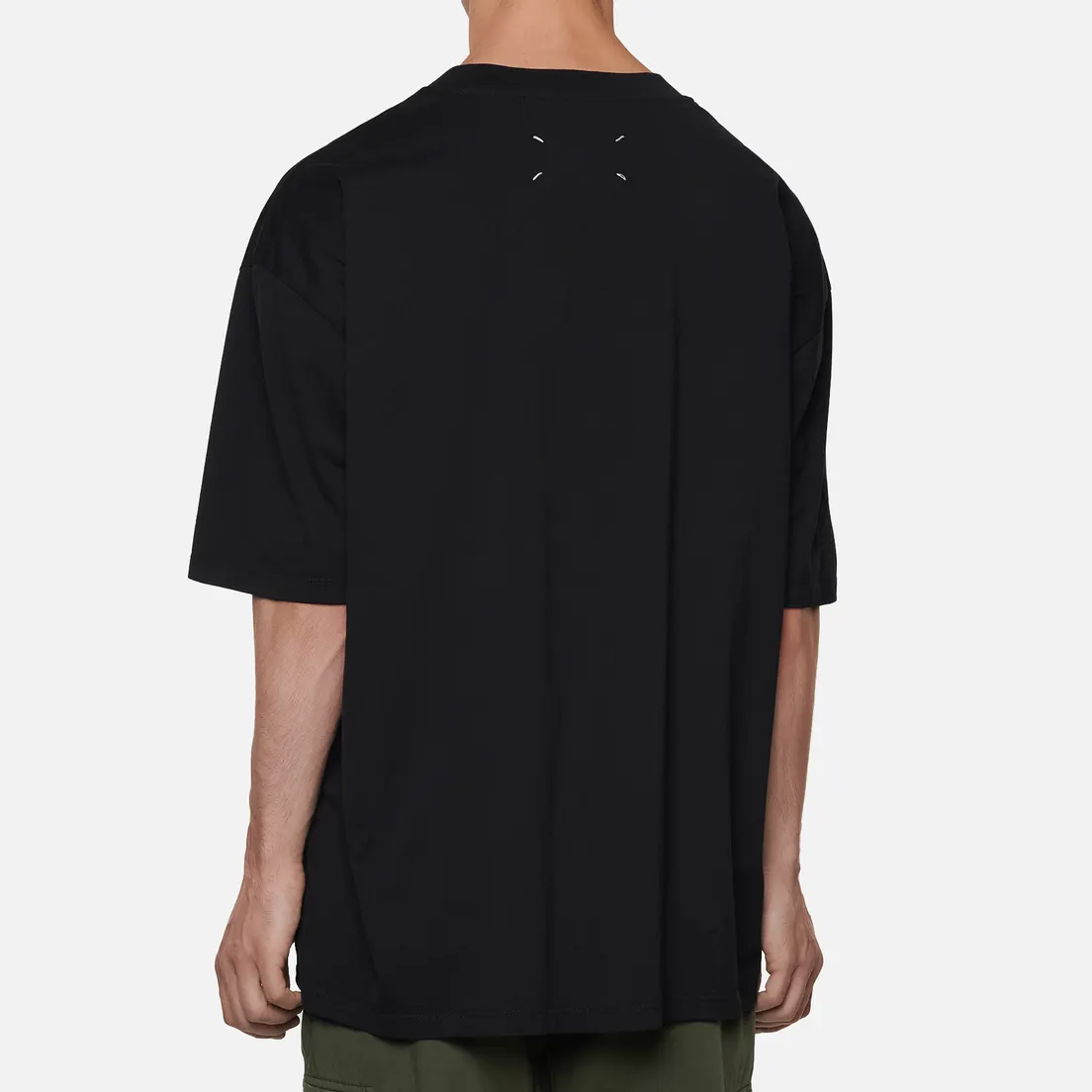 Maison Margiela Мужская футболка Crew Neck Hole Numbers Logo